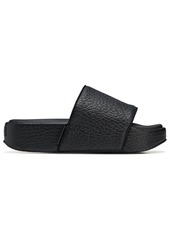 Y-3 Yohji Yamamoto pebbled open-toe slides