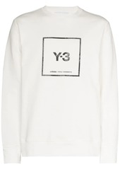 Y-3 reflective-logo cotton sweatshirt