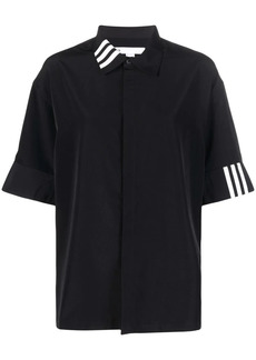 Y-3 Yohji Yamamoto stripe-print short-sleeved shirt