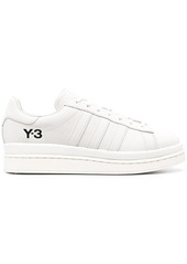 Y-3 tonal leather trainers