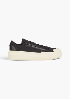 Y-3 - Ajatu Court shell and leather sneakers - Black - UK 10.5