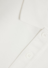 Y-3 - Appliquéd cotton-piqué polo shirt - White - XS
