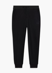 Y-3 - Appliquéd French cotton-terry sweatpants - Black - XXL