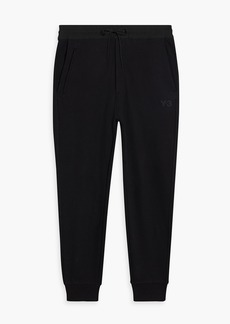 Y-3 - Appliquéd French cotton-terry sweatpants - Black - XXL
