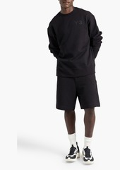 Y-3 - French cotton-terry drawstring shorts - Black - L