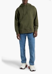 Y-3 - French cotton-terry hoodie - Green - XS