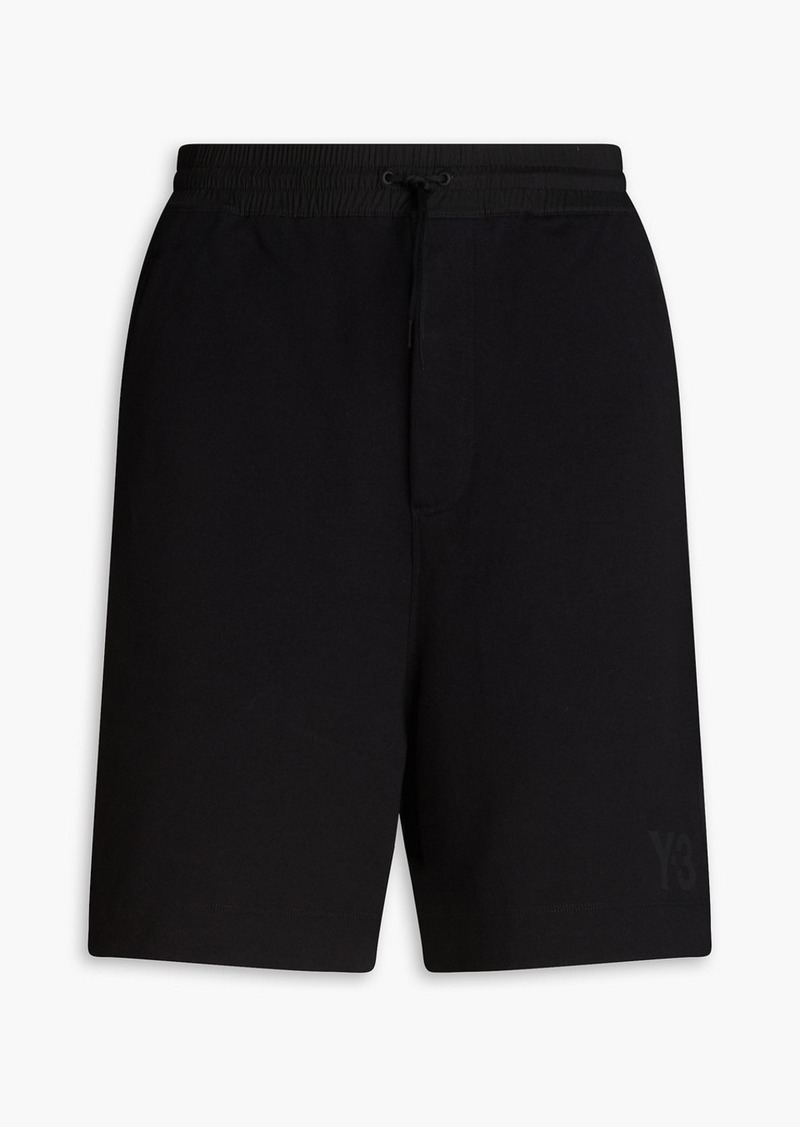 Y-3 - French cotton-terry drawstring shorts - Black - XL