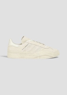 Y-3 - Gazelle embroidered suede sneakers - White - UK 7