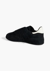 Y-3 - Gazelle whipstitched suede sneakers - Black - UK 7