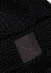 Y-3 - Icon ribbed merino wool balaclava - Black - ONESIZE