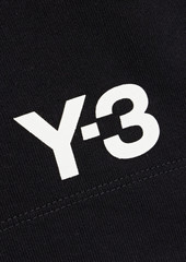 Y-3 - Logo-print French cotton-terry drawstring shorts - Black - XS