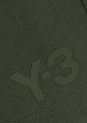 Y-3 - Logo-print French cotton-terry drawstring shorts - Green - M