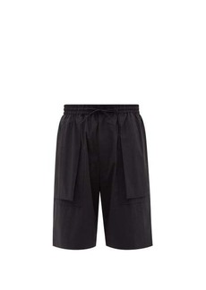 Y-3 - Patch-pocket Ripstop Shorts - Mens - Black