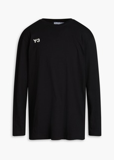 Y-3 - Logo-print cotton-jersey T-shirt - Black - S