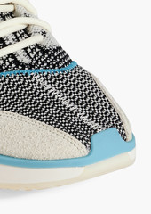 Y-3 - Qisan stretch-knit sneakers - Gray - UK 7