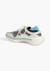 Y-3 - Qisan stretch-knit sneakers - Gray - UK 7