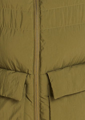 Y-3 - Quilted shell hooded down vest - Green - XL