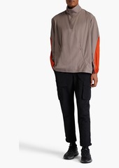 Y-3 - Two-tone logo-print shell zip-up track jacket - Neutral - S