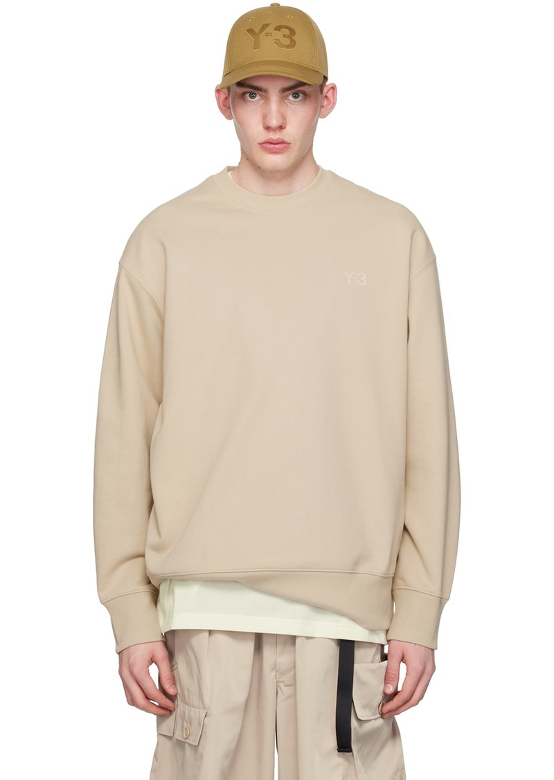 Y-3 Beige Oversized Sweatshirt