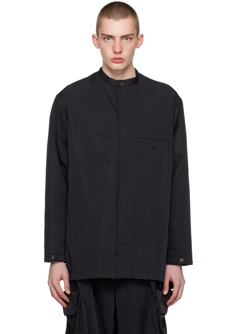 Y-3 Black Band Collar Shirt