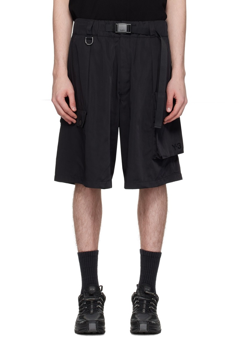 Y-3 Black Belted Shorts