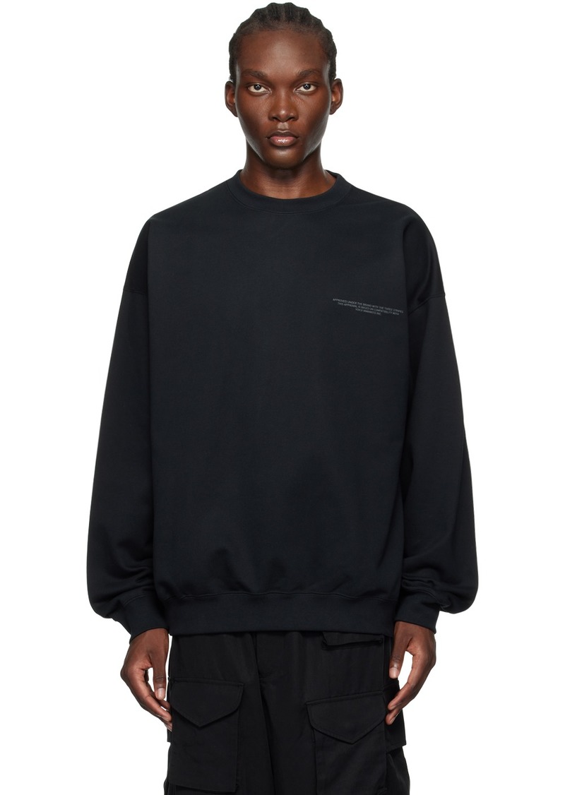 Y-3 Black Printed-Logo Sweatshirt