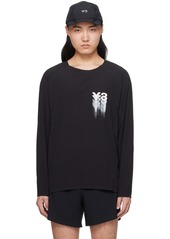 Y-3 Black Printed Long Sleeve T-Shirt