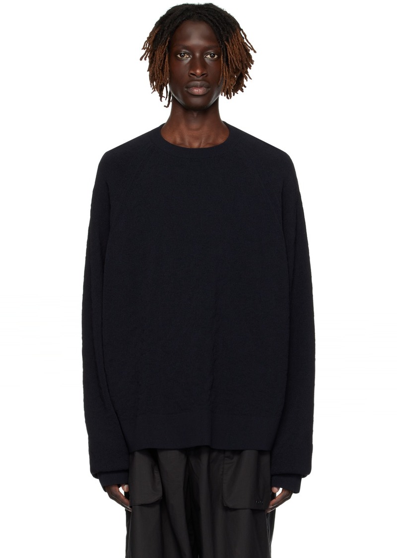 Y-3 Black Relaxed-Fit Sweater