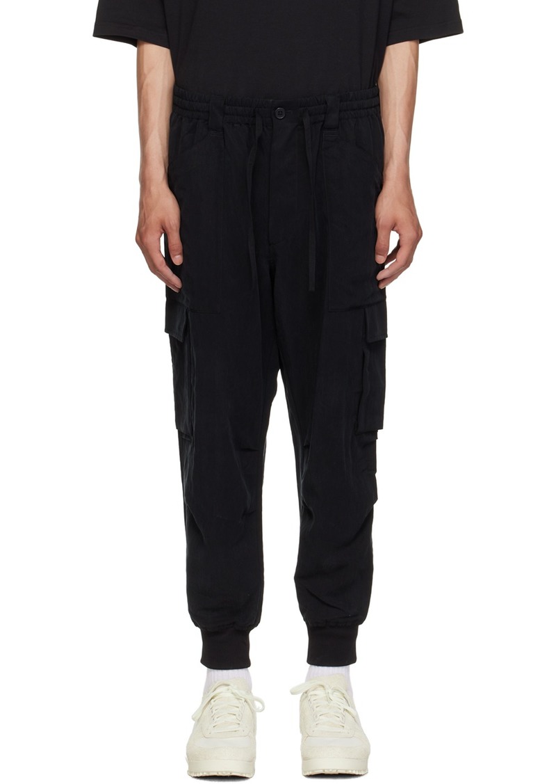 Y-3 Black Utility Cuffed Cargo Pants