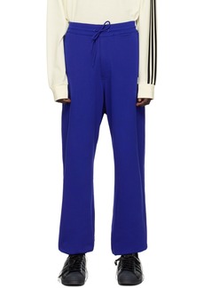 Y-3 Blue Straight Trousers
