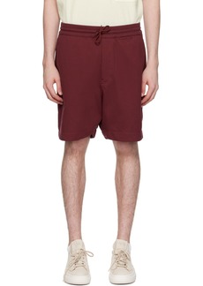 Y-3 Burgundy Loose-Fit Shorts
