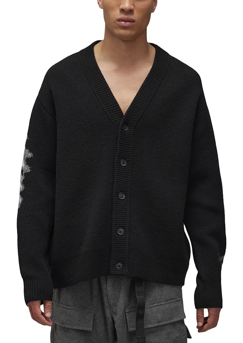 Y-3 Graphic Knit Cardigan Sweater