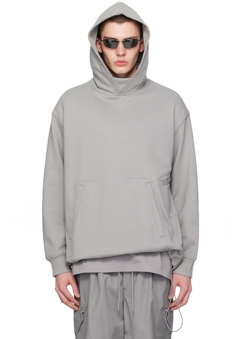 Y-3 Gray Pocket Hoodie