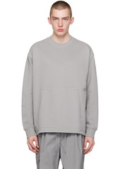 Y-3 Gray Pocket Sweatshirt