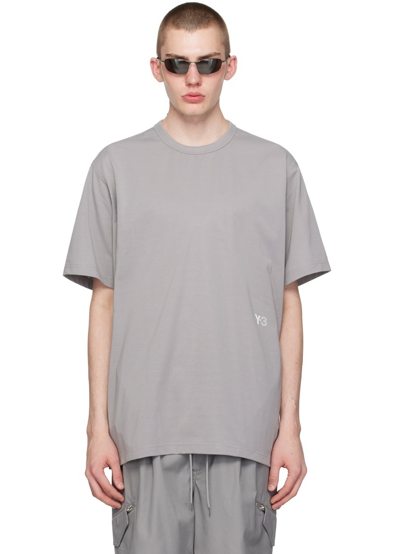 Y-3 Gray Premium T-Shirt