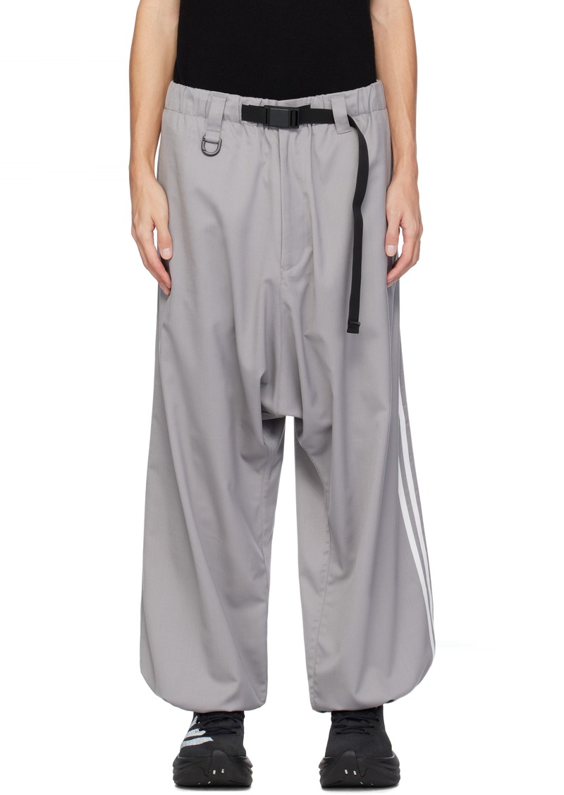 Y-3 Gray Refined Wool Trousers