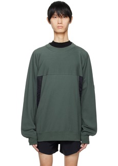 Y-3 Green Relaxed-Fit Sweatshirt