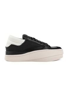 Y-3  LEATHER LUX BBALL LOW SNEAKERS SHOES