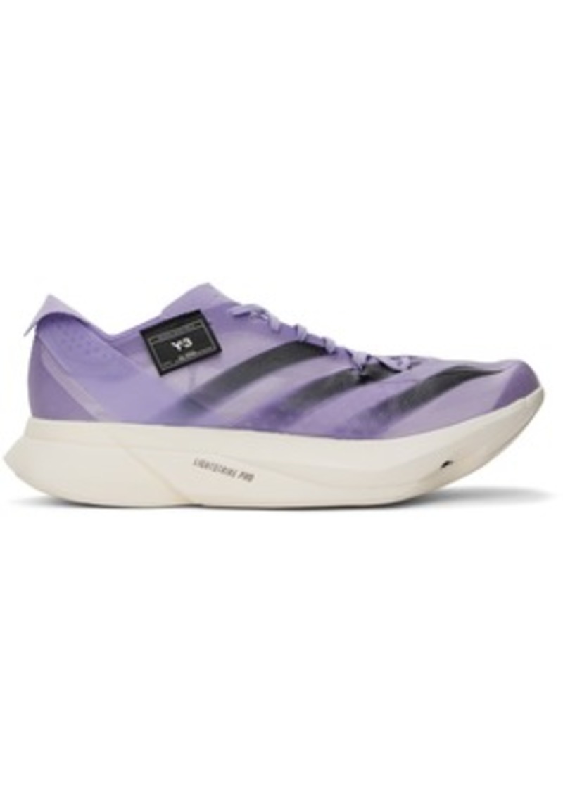 Y-3 Purple Adios Pro 3.0 Sneakers