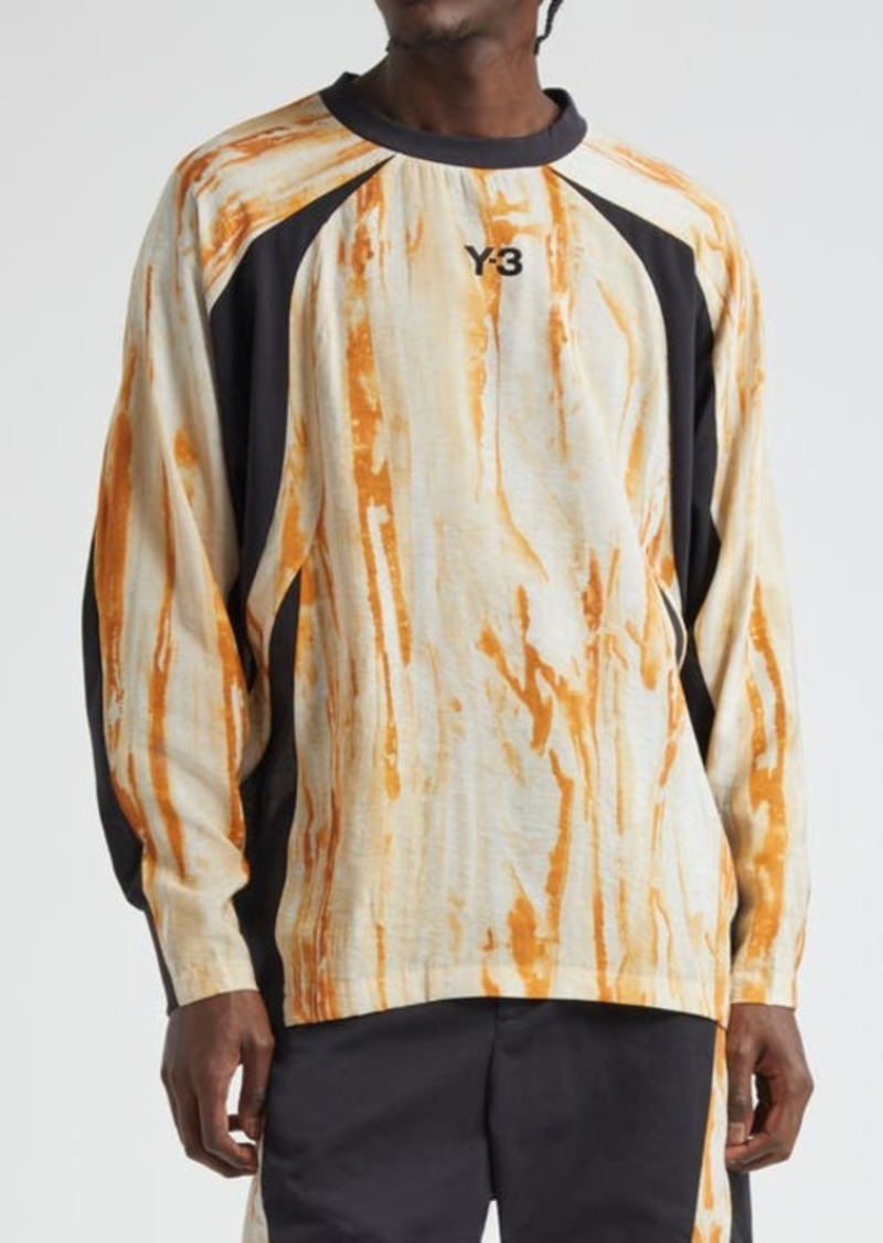 Y-3 Rust Print Long Sleeve T-Shirt