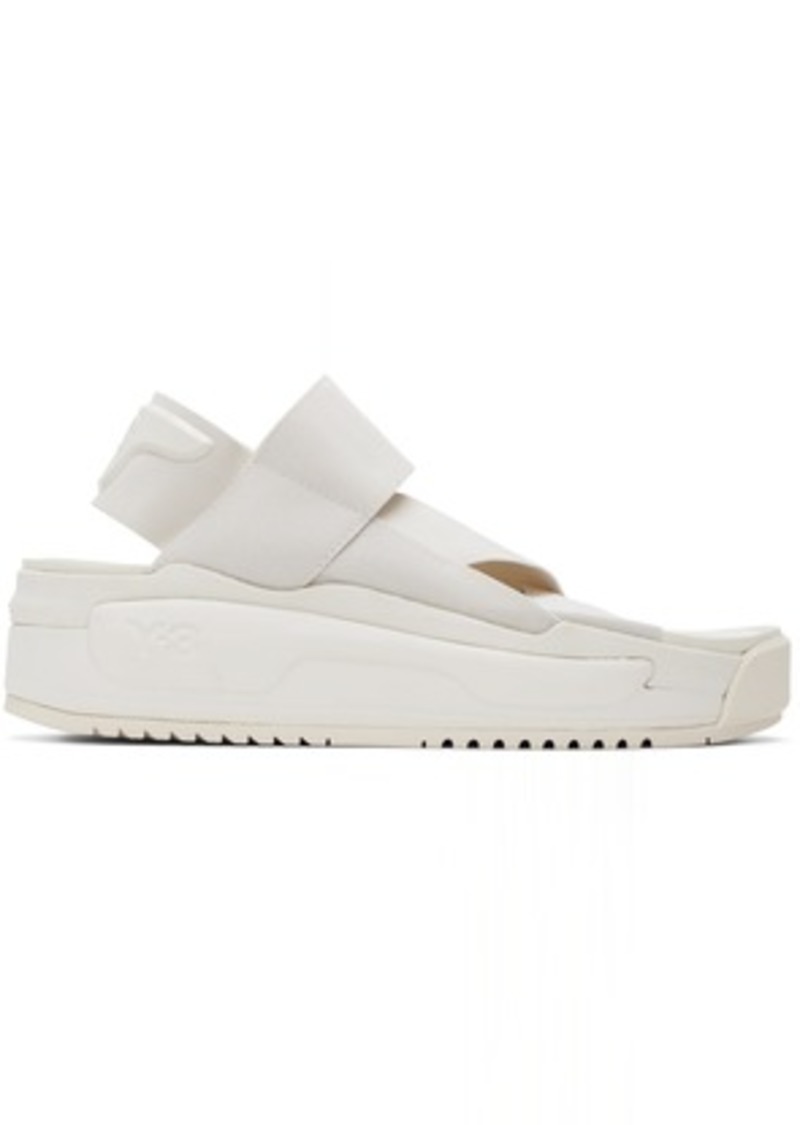 Y-3 White Rivalry Sandals