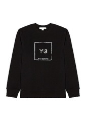 Y-3 Yohji Yamamoto U Square Label Graphic Sweatshirt