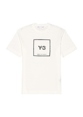Y-3 Yohji Yamamoto U Square Label Graphic Tee