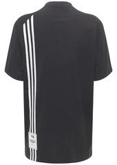 Y-3 Yohji Yamamoto 3 Stripes Cotton Jersey T-shirt