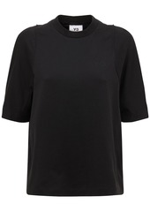Y-3 Yohji Yamamoto Classic Tailored Cropped Cotton T-shirt