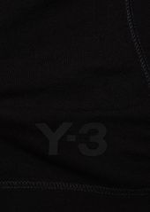 Y-3 Yohji Yamamoto Fitted Long Sleeve Cotton T-shirt