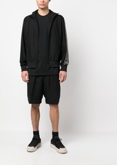 Y-3 Yohji Yamamoto funnel neck zip-up track jacket