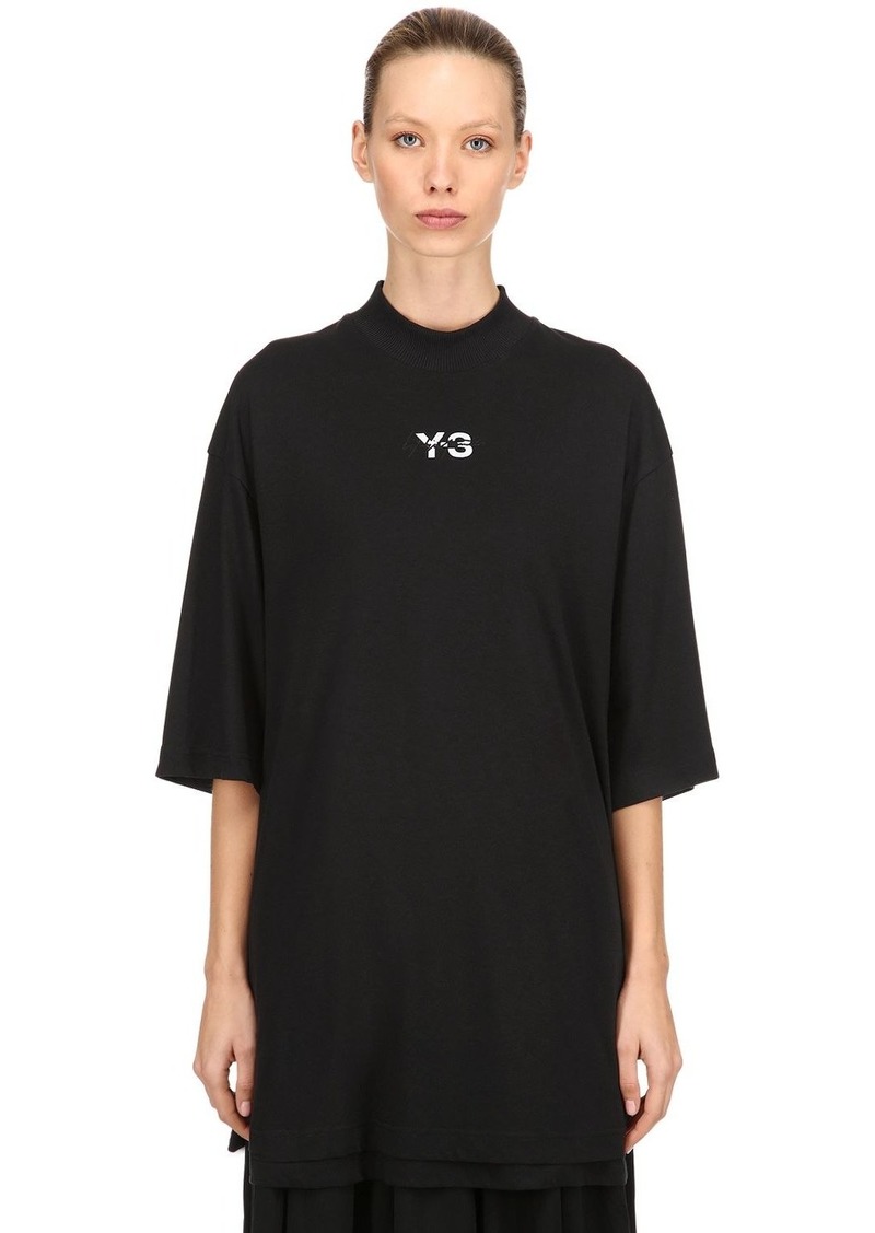 Y-3 Yohji Yamamoto Logo Layered Long Jersey T-shirt | Tees