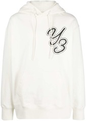 Y-3 Yohji Yamamoto logo-print organic cotton hoodie