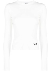 Y-3 Yohji Yamamoto logo-print organic cotton T-shirt